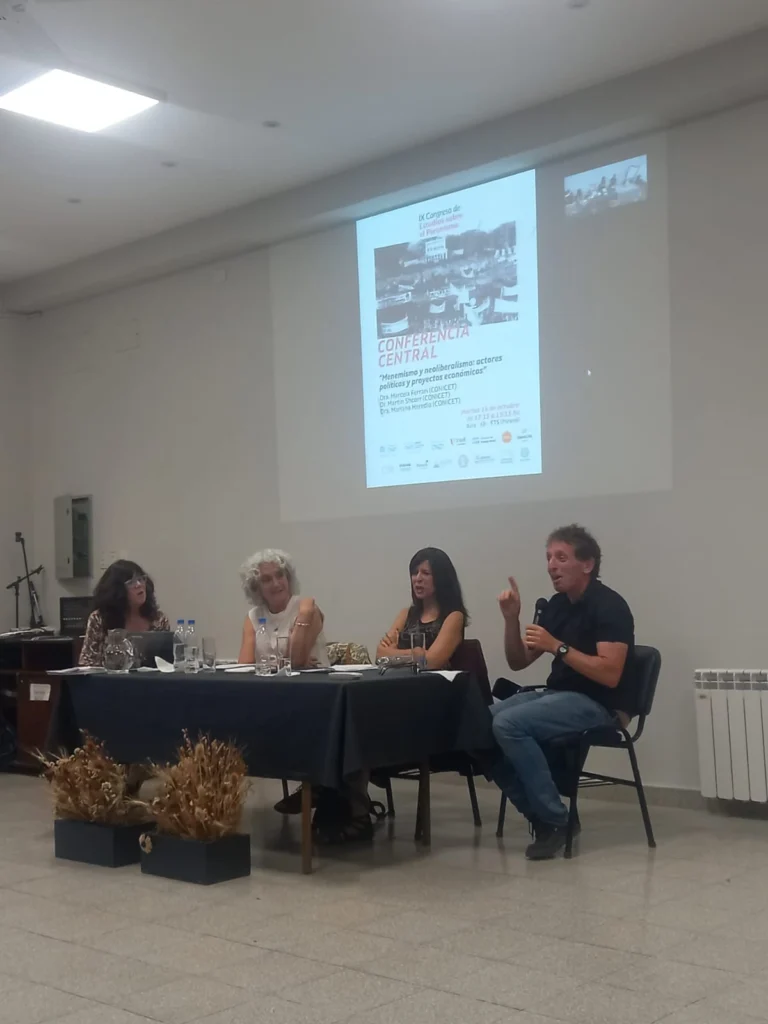 exponentes en el noveno congreso de estudios sobre peronismo en Paraná